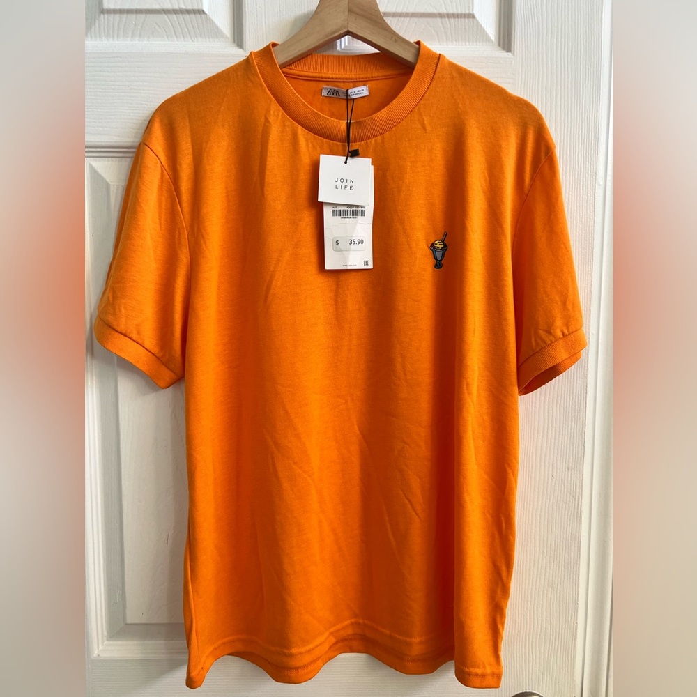 Zara Men’s Ice Cream Logo T-shirt